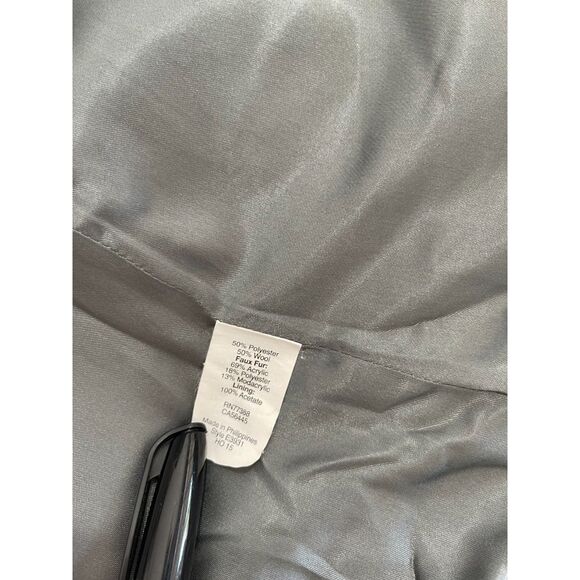 J. Crew wool blend hooded parka coat jacket lagenlook casual winter gray women 8 - Picture 5 of 6